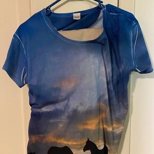 Western horse tee shirt